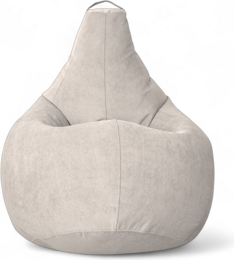 Кресло-мешок BeanBag Груша XXL / GVP-125x85-SSI (велюр светло-серый) — фото 2