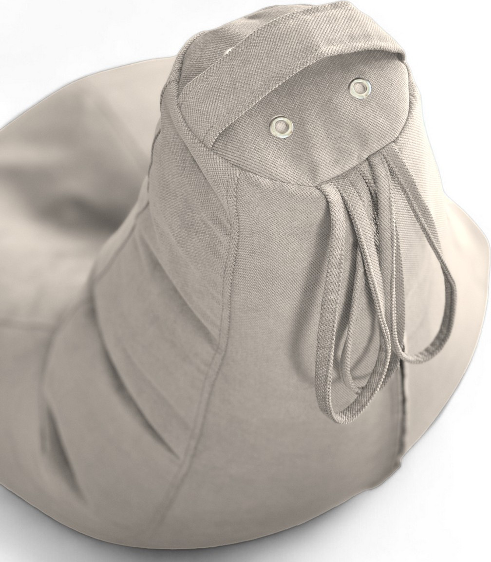 Кресло-мешок BeanBag Груша XXL / GVP-125x85-SSI (велюр светло-серый) — фото 4