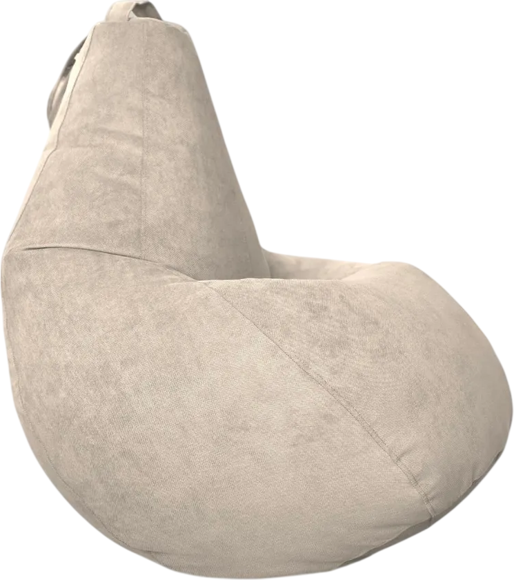 Кресло-мешок BeanBag Груша XXL / GVP-125x85-SSI (велюр светло-серый)