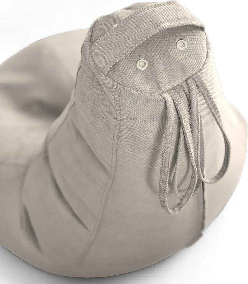 Кресло-мешок BeanBag Груша XXXL / GVP-130x95-SSI (велюр светло-серый) — фото 3