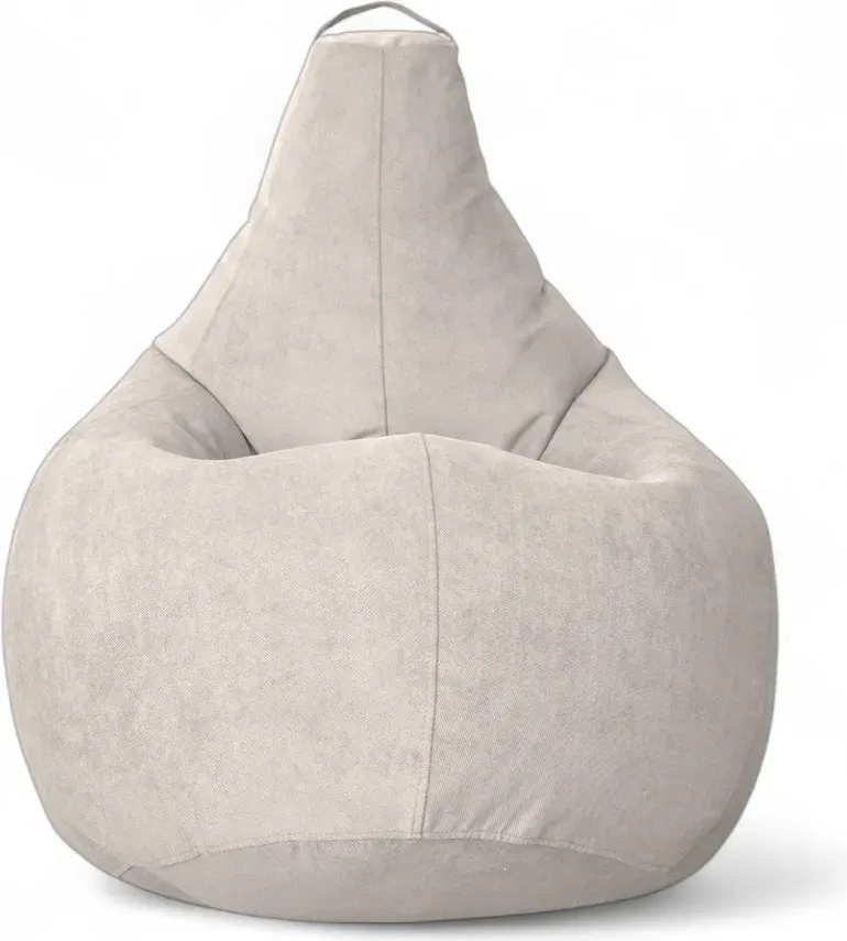Кресло-мешок BeanBag Груша XXXL / GVP-130x95-SSI (велюр светло-серый) — фото 2
