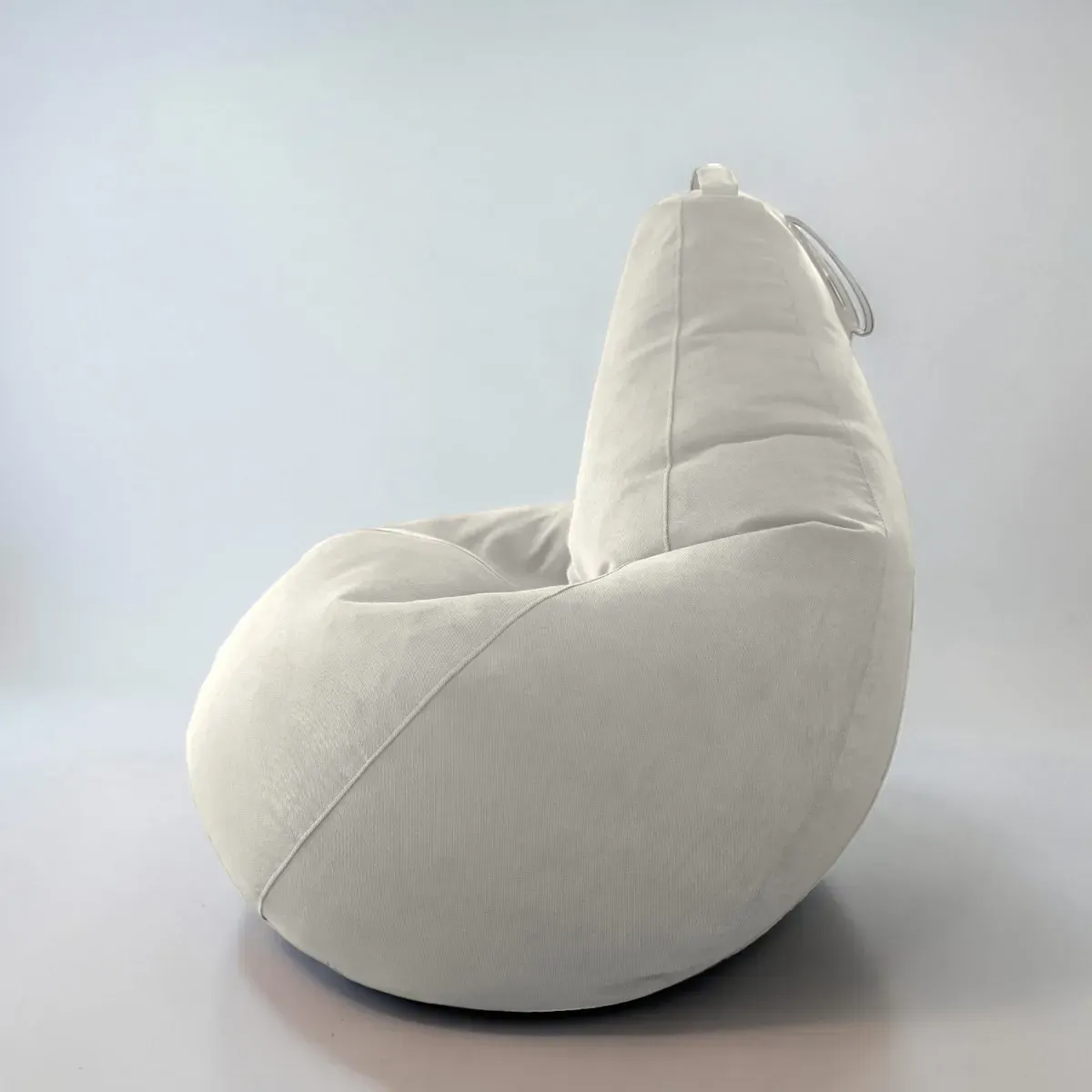 Кресло-мешок BeanBag Груша XXXL / GVP-130x95-SSI (велюр светло-серый) — фото 6