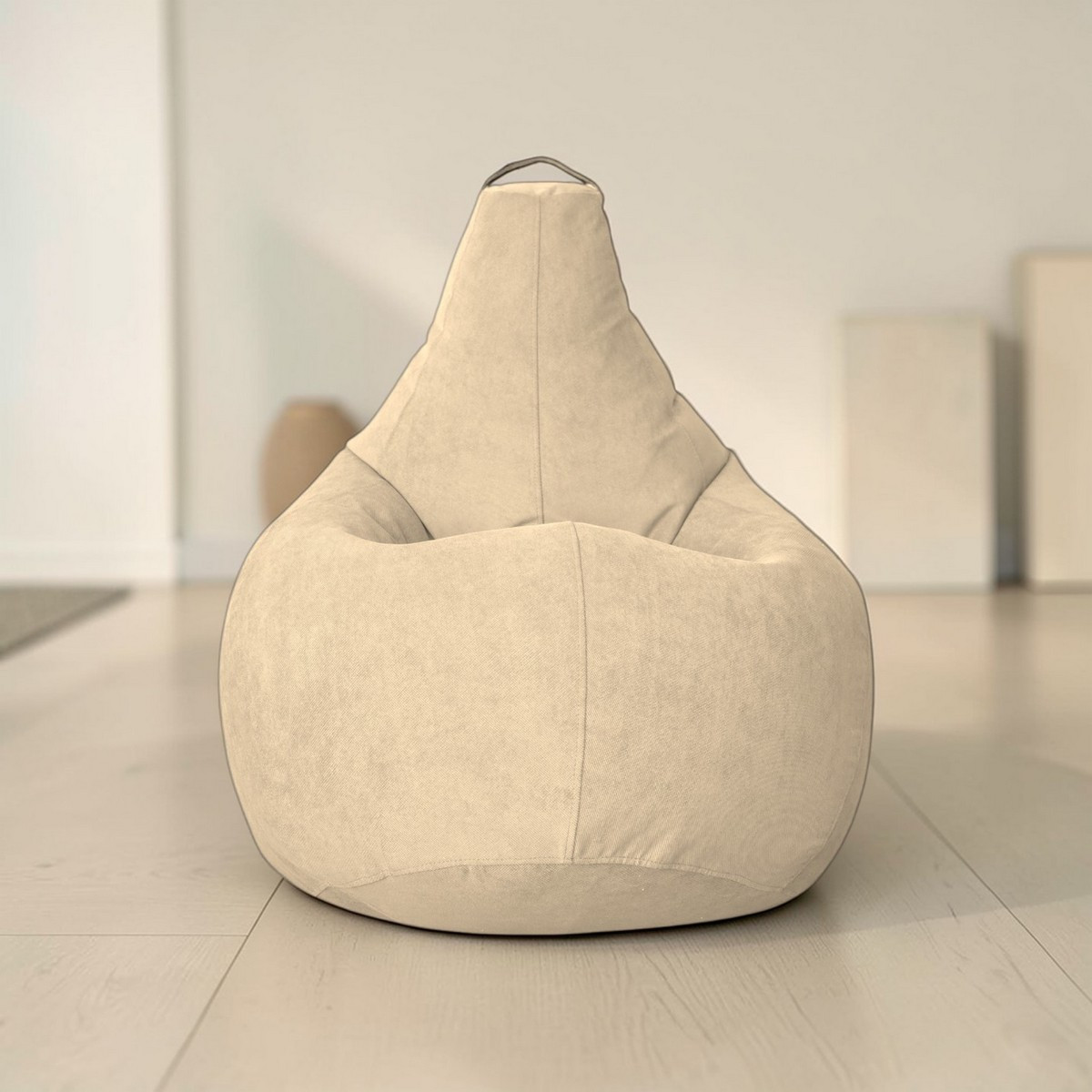 Кресло-мешок BeanBag Груша XXXXL / GVP-140x100-V (велюр ваниль) — фото 5