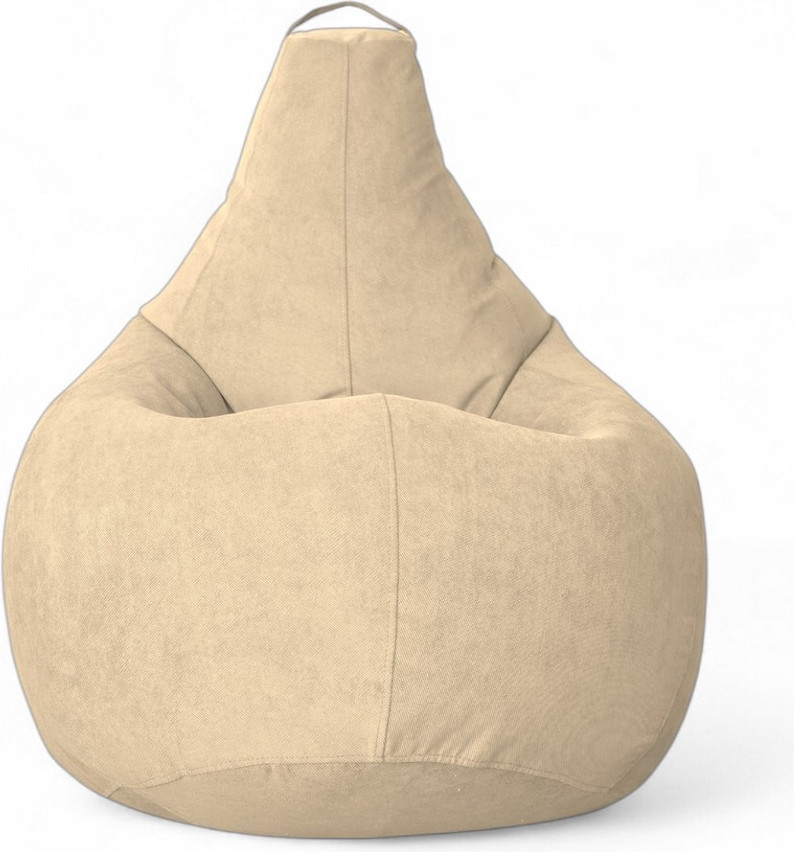 Кресло-мешок BeanBag Груша XXXXL / GVP-140x100-V (велюр ваниль) — фото 2