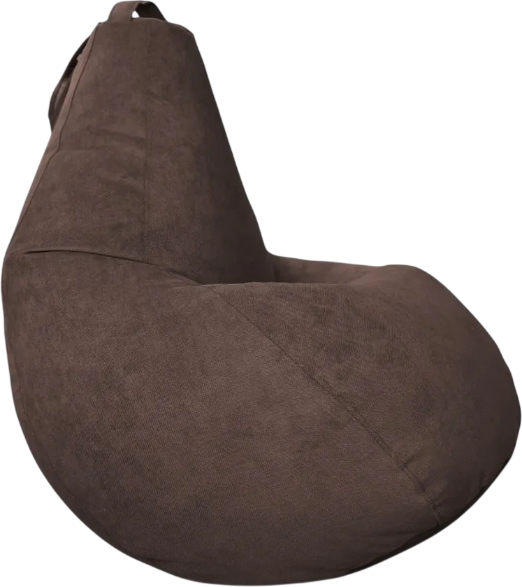 Кресло-мешок BeanBag Груша XXXXL / GVP-140x100-GSH (велюр горький шоколад)
