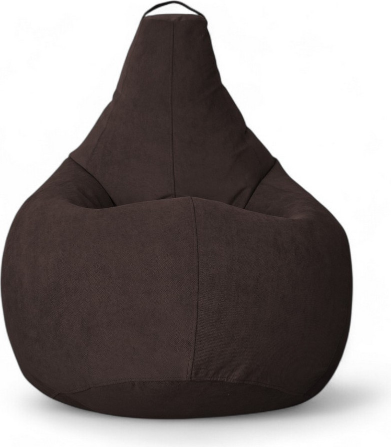 Кресло-мешок BeanBag Груша XXXXL / GVP-140x100-GSH (велюр горький шоколад) — фото 2