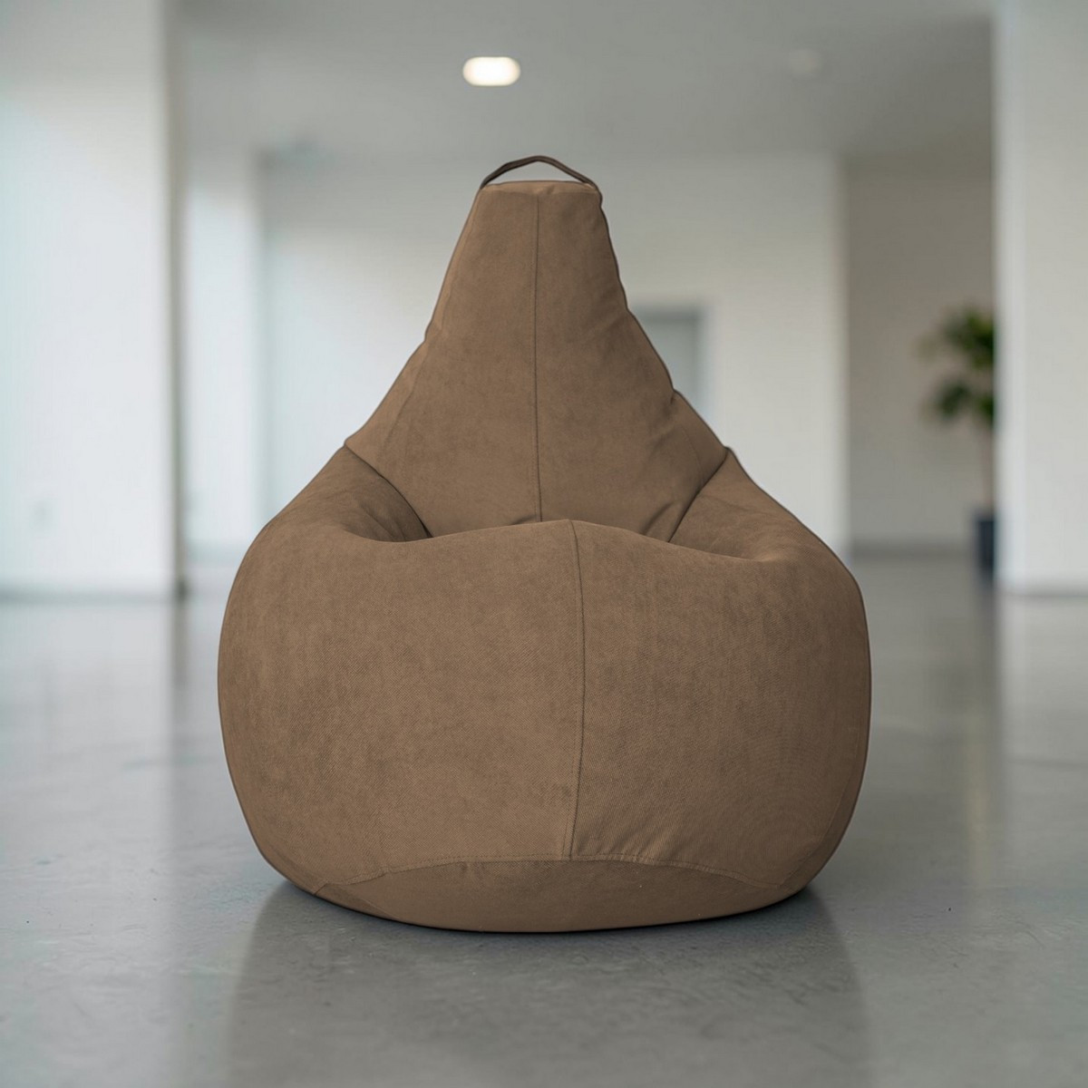 Кресло-мешок BeanBag Груша XXXXL / GVP-140x100-KM (велюр кофе с молоком) — фото 5