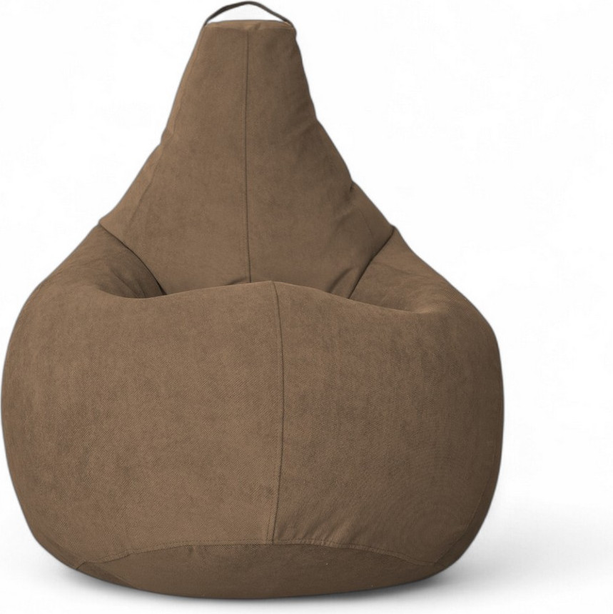 Кресло-мешок BeanBag Груша XXXXL / GVP-140x100-KM (велюр кофе с молоком) — фото 2