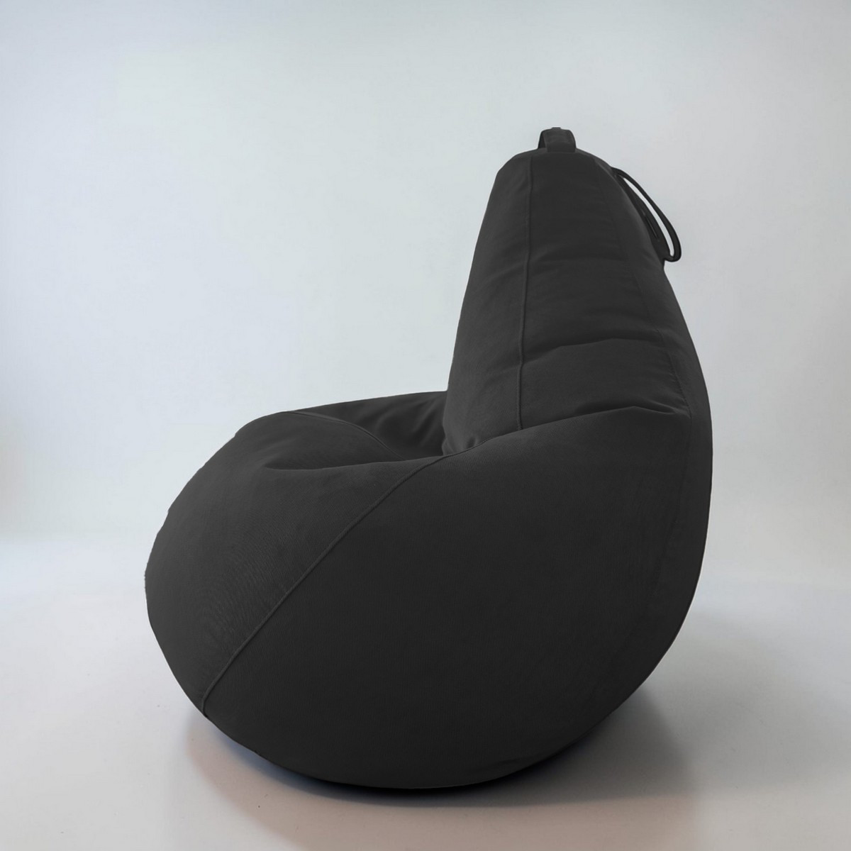 Кресло-мешок BeanBag Груша XXXXL / GVP-140x100-CH (велюр черный) — фото 6