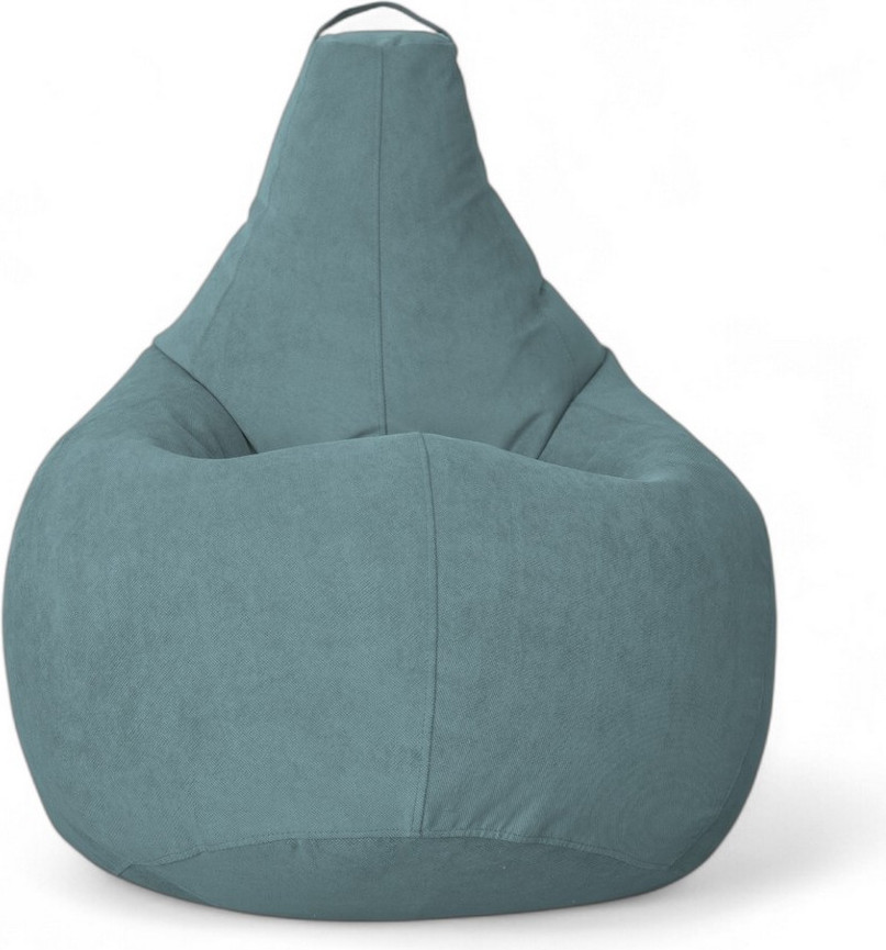Кресло-мешок BeanBag Груша XXXXL / GVP-140x100-LA (велюр лазурь) — фото 2