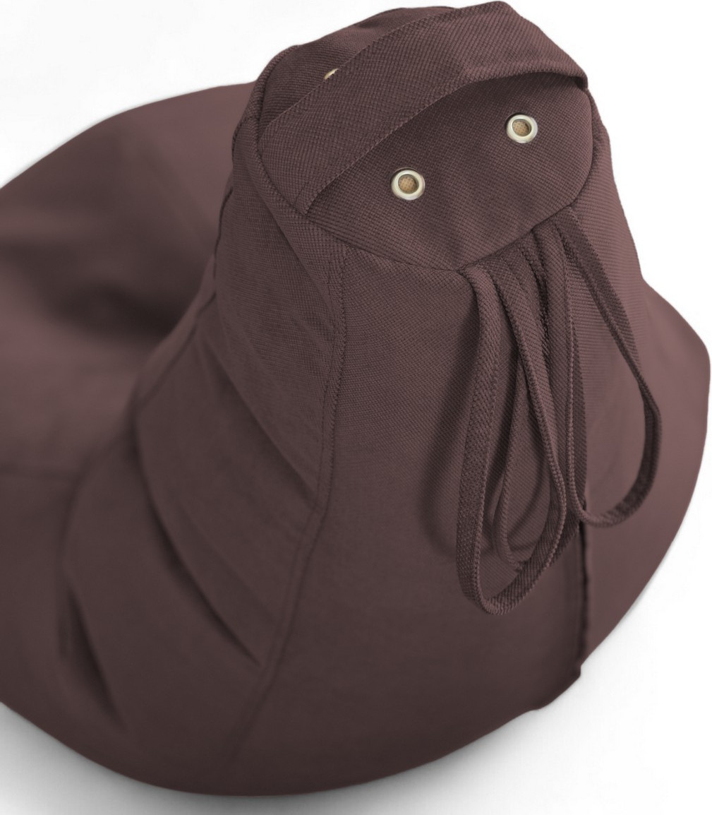 Кресло-мешок BeanBag Груша XXXXL / GVP-140x100-BA (велюр баклажан) — фото 3
