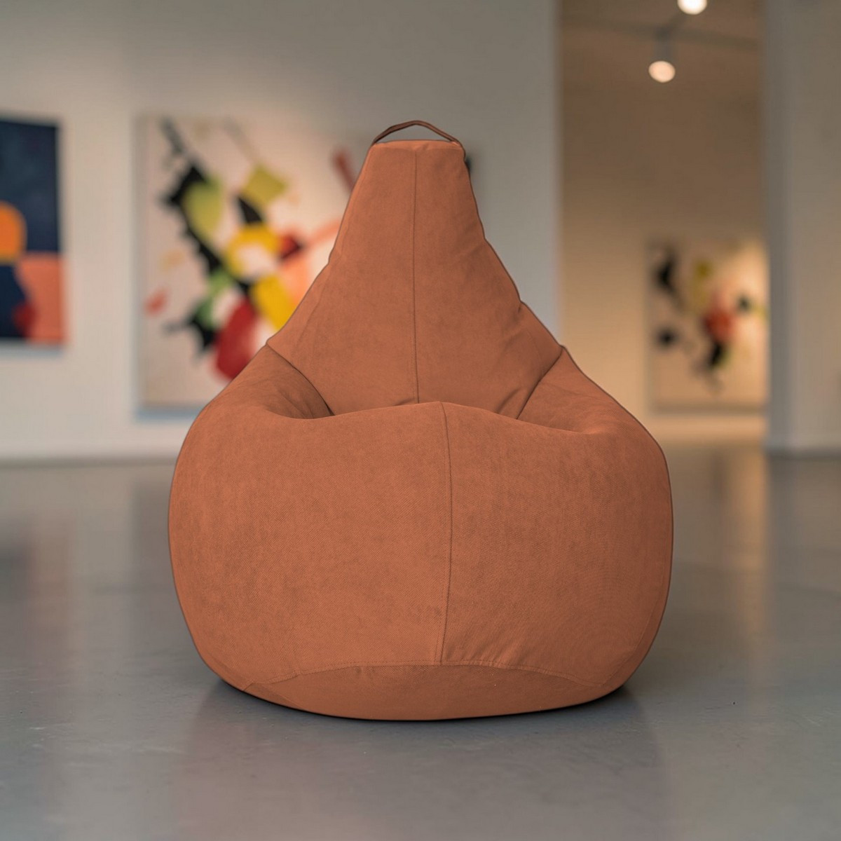 Кресло-мешок BeanBag Груша XXXXL / GVP-140x100-T (велюр терракот) — фото 5