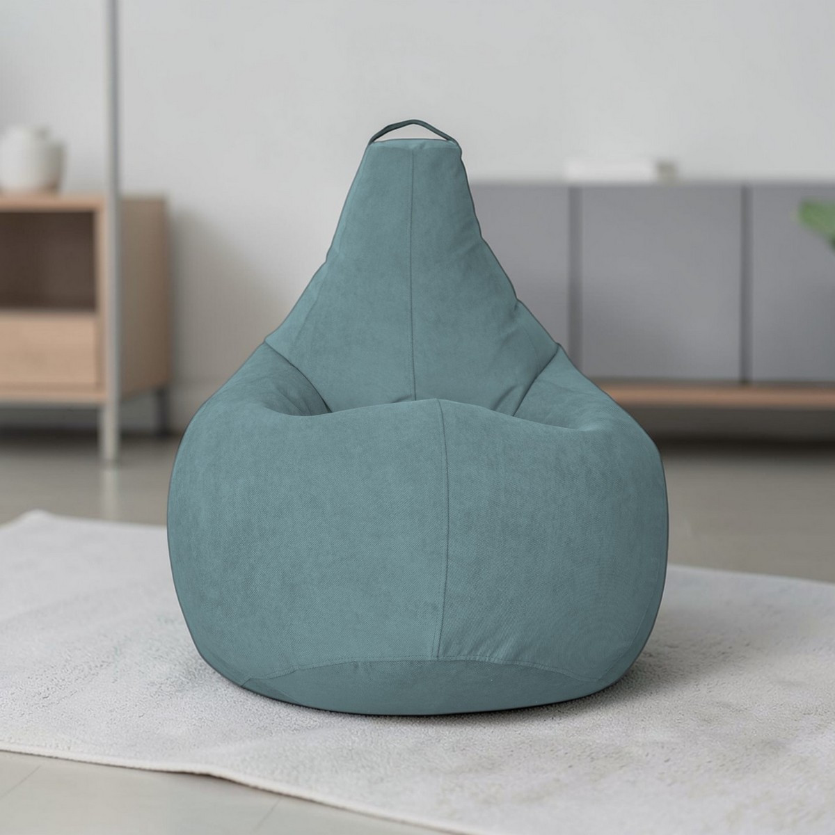 Кресло-мешок BeanBag Груша XXL / GVP-125x85-LA (велюр лазурь) — фото 5