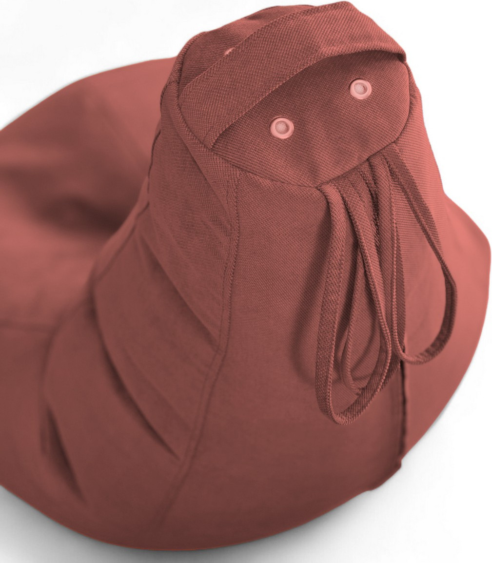 Кресло-мешок BeanBag Груша XXXXL / GVP-140x100-K (велюр красный) — фото 3