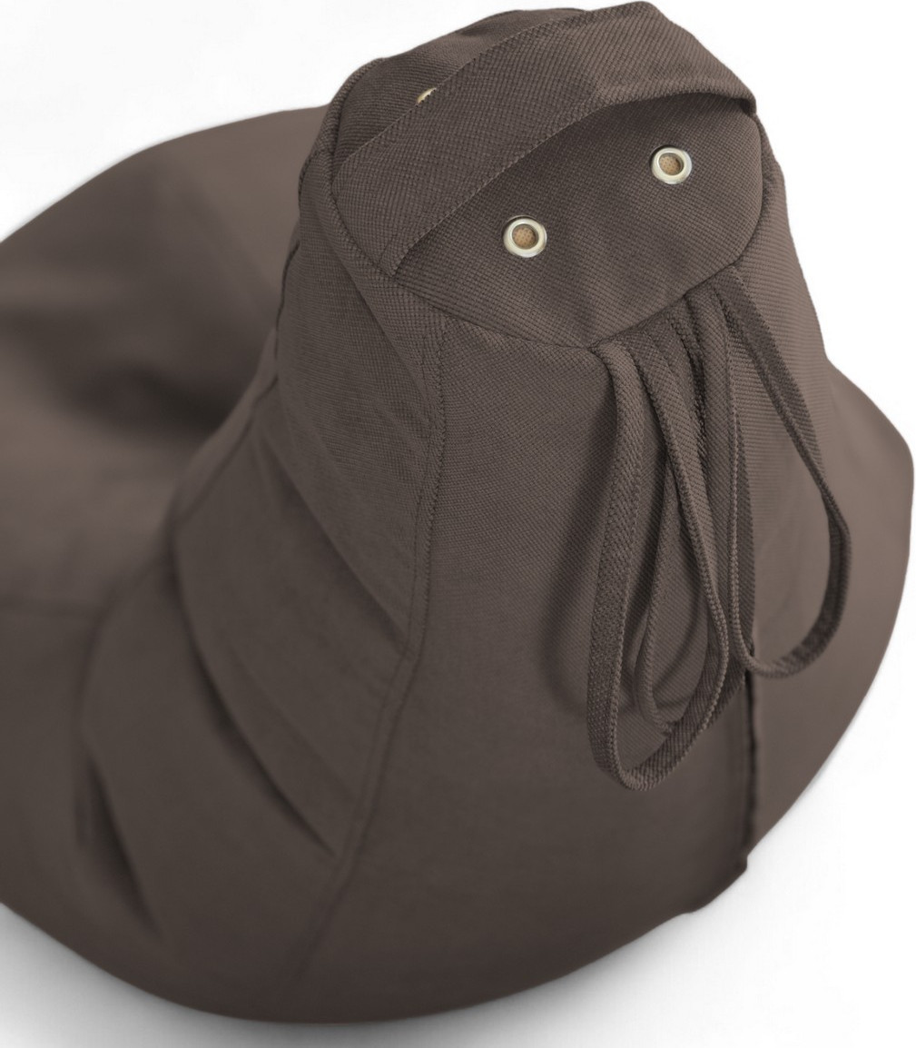 Кресло-мешок BeanBag Груша XXL / GVP-125x85-SK (велюр серо-коричневый) — фото 3