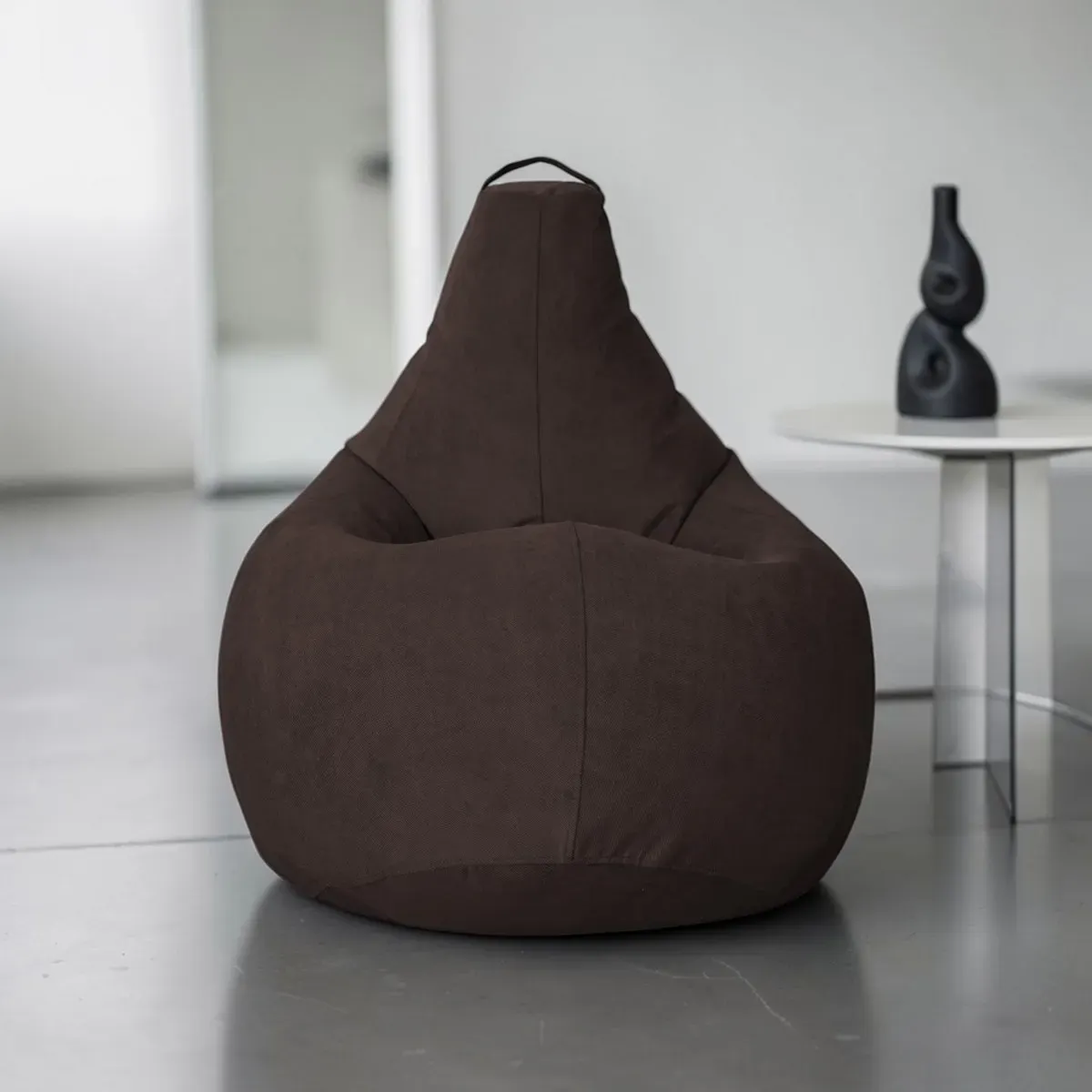 Кресло-мешок BeanBag Груша Царский / GVP-160x110-GSH (велюр Verona горький шоколад) — фото 5