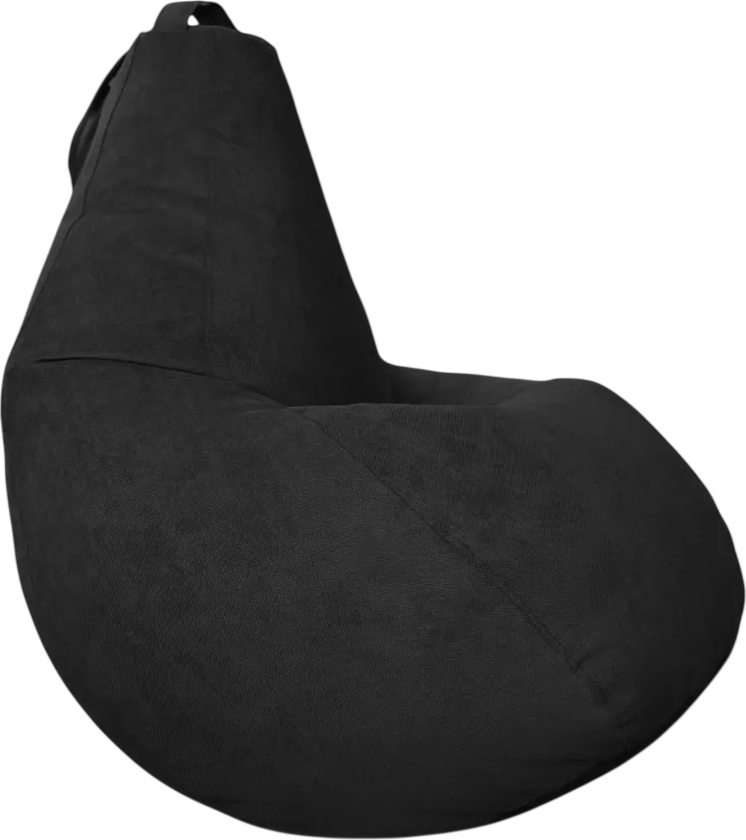 Кресло-мешок BeanBag Груша Царский / GVP-160x110-CH (велюр Verona черный)