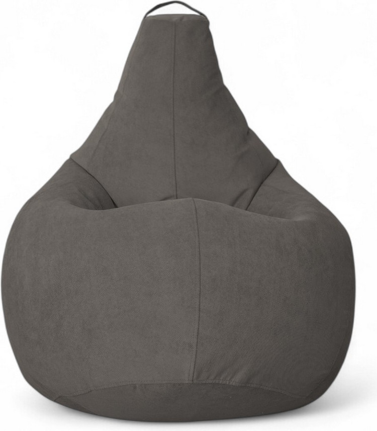 Кресло-мешок BeanBag Груша XXL / GVP-125x85-A (велюр антрацит) — фото 2