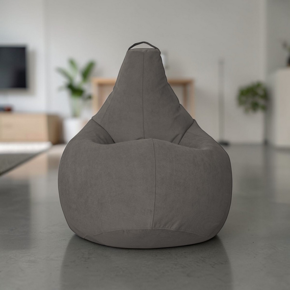 Кресло-мешок BeanBag Груша XXL / GVP-125x85-A (велюр антрацит) — фото 5