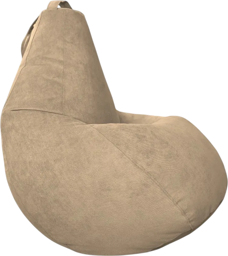 Кресло-мешок BeanBag Груша Царский / GVP-160x110-BE (велюр Verona бежевый)