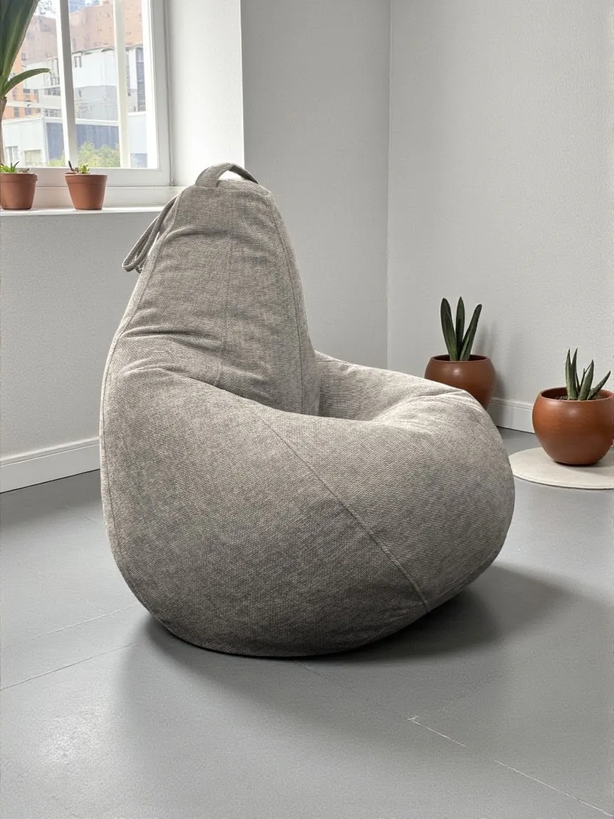 Кресло-мешок BeanBag Груша XXL / GVP-125x85-211 (шенилл 211 Sand) — фото 4