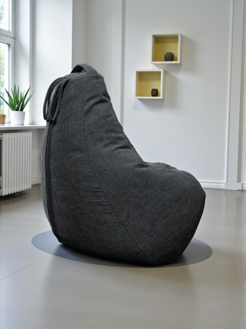 Кресло-мешок BeanBag Груша XXL / GVP-125x85-219 (шенилл 219 Graphite) — фото 5
