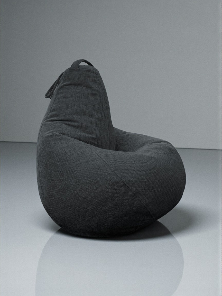 Кресло-мешок BeanBag Груша XXL / GVP-125x85-219 (шенилл 219 Graphite) — фото 4
