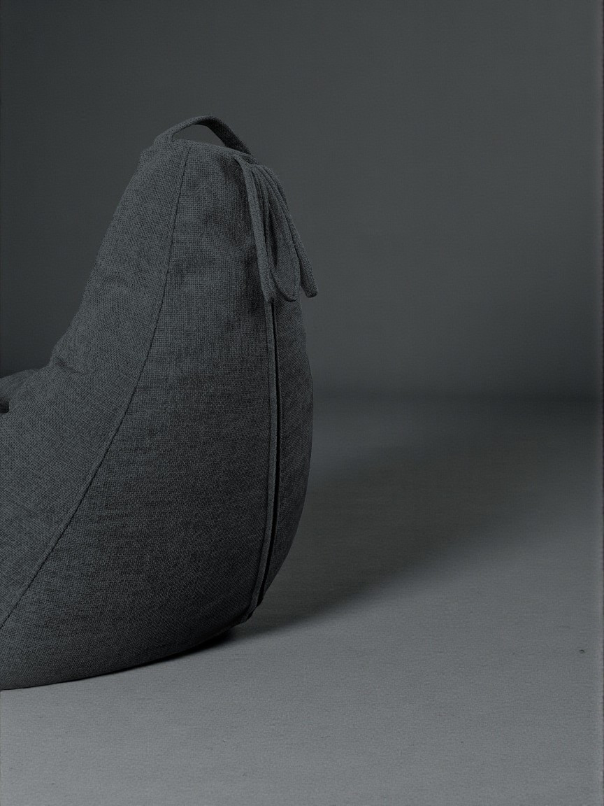 Кресло-мешок BeanBag Груша XXL / GVP-125x85-219 (шенилл 219 Graphite) — фото 6