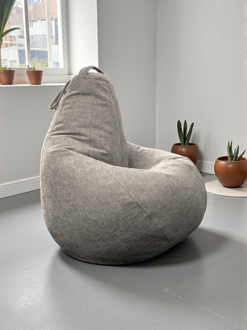 Кресло-мешок BeanBag Груша XXXL / GVP-130x95-211 (шенилл 211 Sand) — фото 4