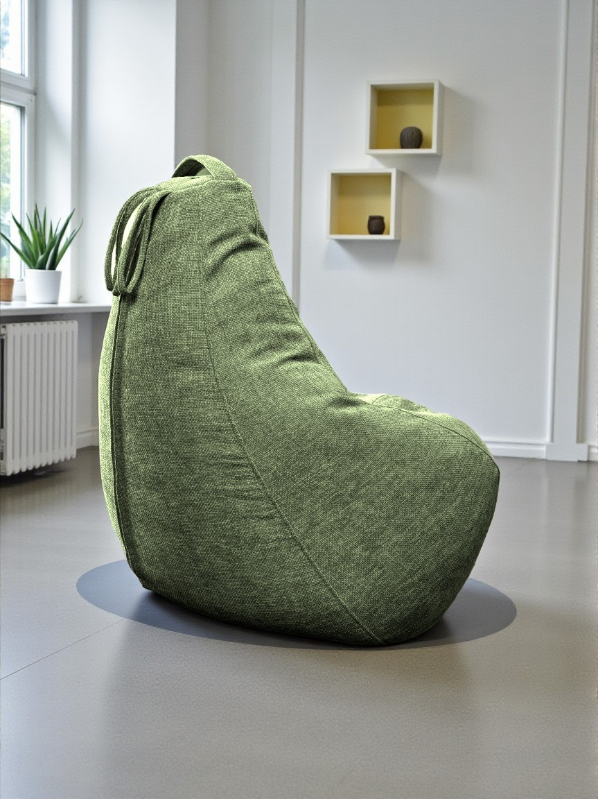 Кресло-мешок BeanBag Груша XXXXL / GVP-140x100-227 (шенилл 227 Moss Green) — фото 5