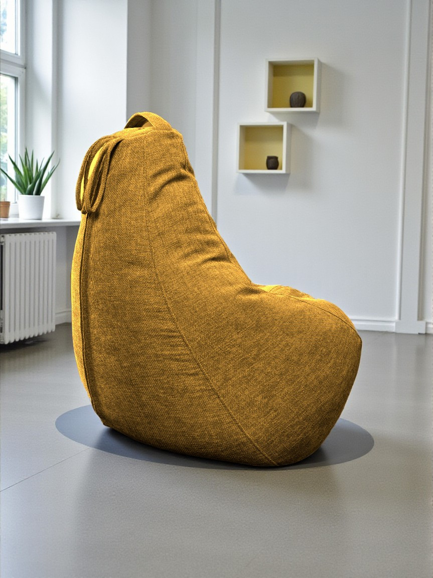 Кресло-мешок BeanBag Груша XXXXL / GVP-140x100-226 (шенилл 226 Corn ) — фото 5