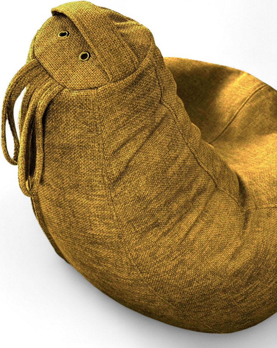 Кресло-мешок BeanBag Груша XXXXL / GVP-140x100-226 (шенилл 226 Corn ) — фото 2