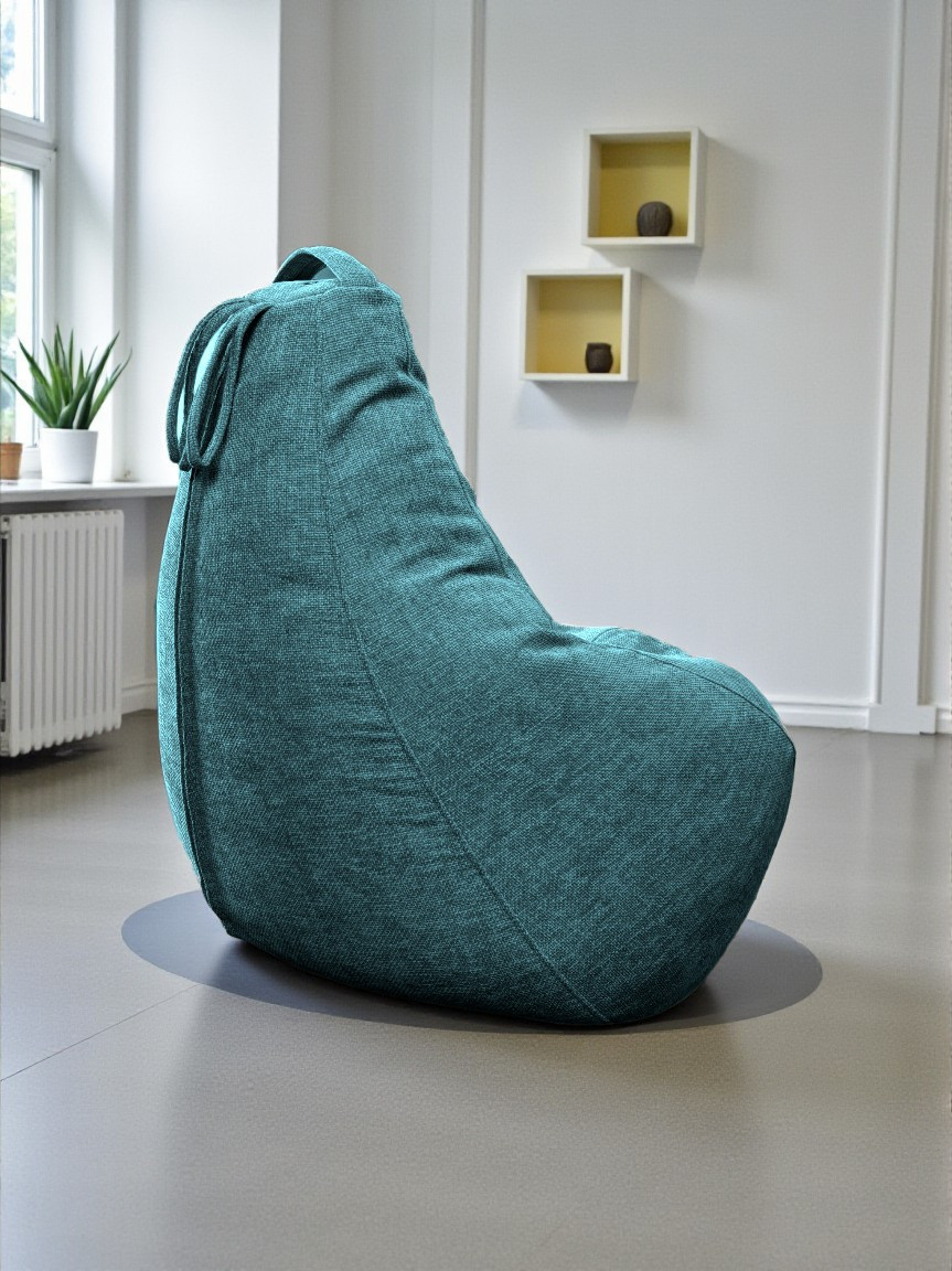 Кресло-мешок BeanBag Груша XXXXL / GVP-140x100-228 (шенилл 228 Blue Pine) — фото 5