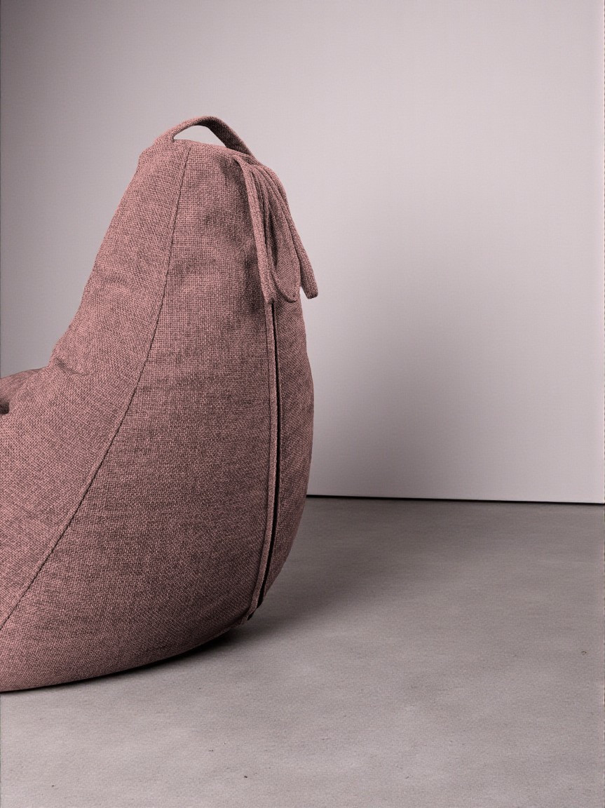 Кресло-мешок BeanBag Груша XXXXL / GVP-140x100-225 (шенилл 225 Ash Rose) — фото 6