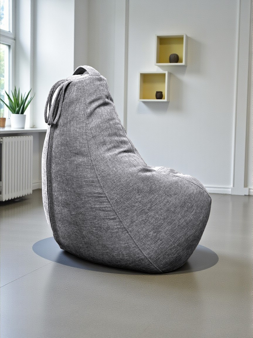 Кресло-мешок BeanBag Груша XXXXL / GVP-140x100-214 (шенилл 214 Elephant) — фото 5