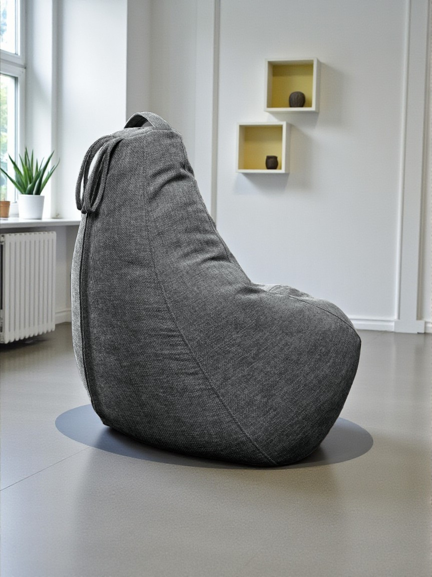 Кресло-мешок BeanBag Груша XXXXL / GVP-140x100-220 (шенилл 220 Silver Grey) — фото 5