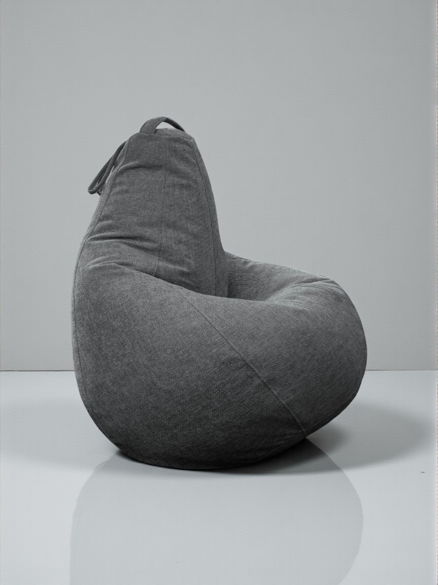 Кресло-мешок BeanBag Груша XXXXL / GVP-140x100-220 (шенилл 220 Silver Grey) — фото 4