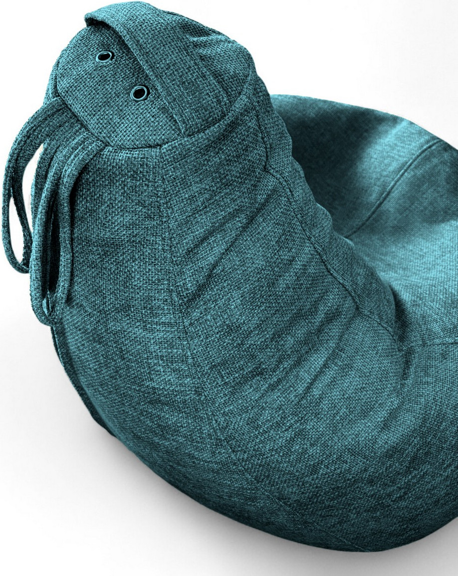 Кресло-мешок BeanBag Груша XXL / GVP-125x85-228 (шенилл 228 Blue Pine) — фото 2