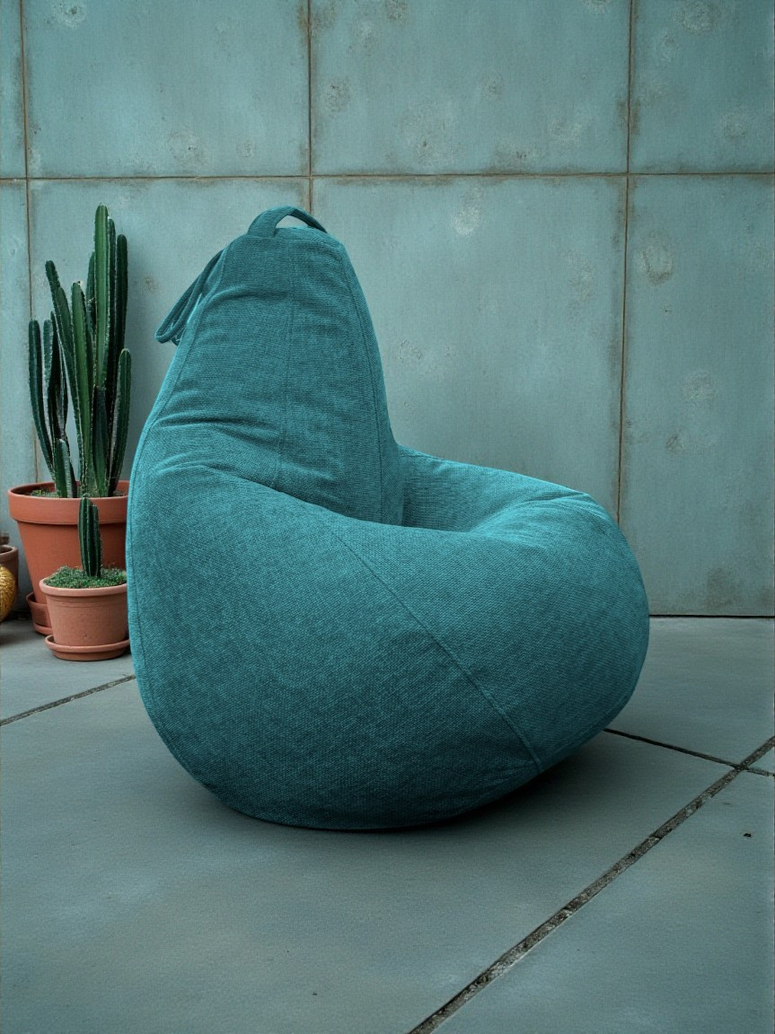Кресло-мешок BeanBag Груша XXL / GVP-125x85-228 (шенилл 228 Blue Pine) — фото 4
