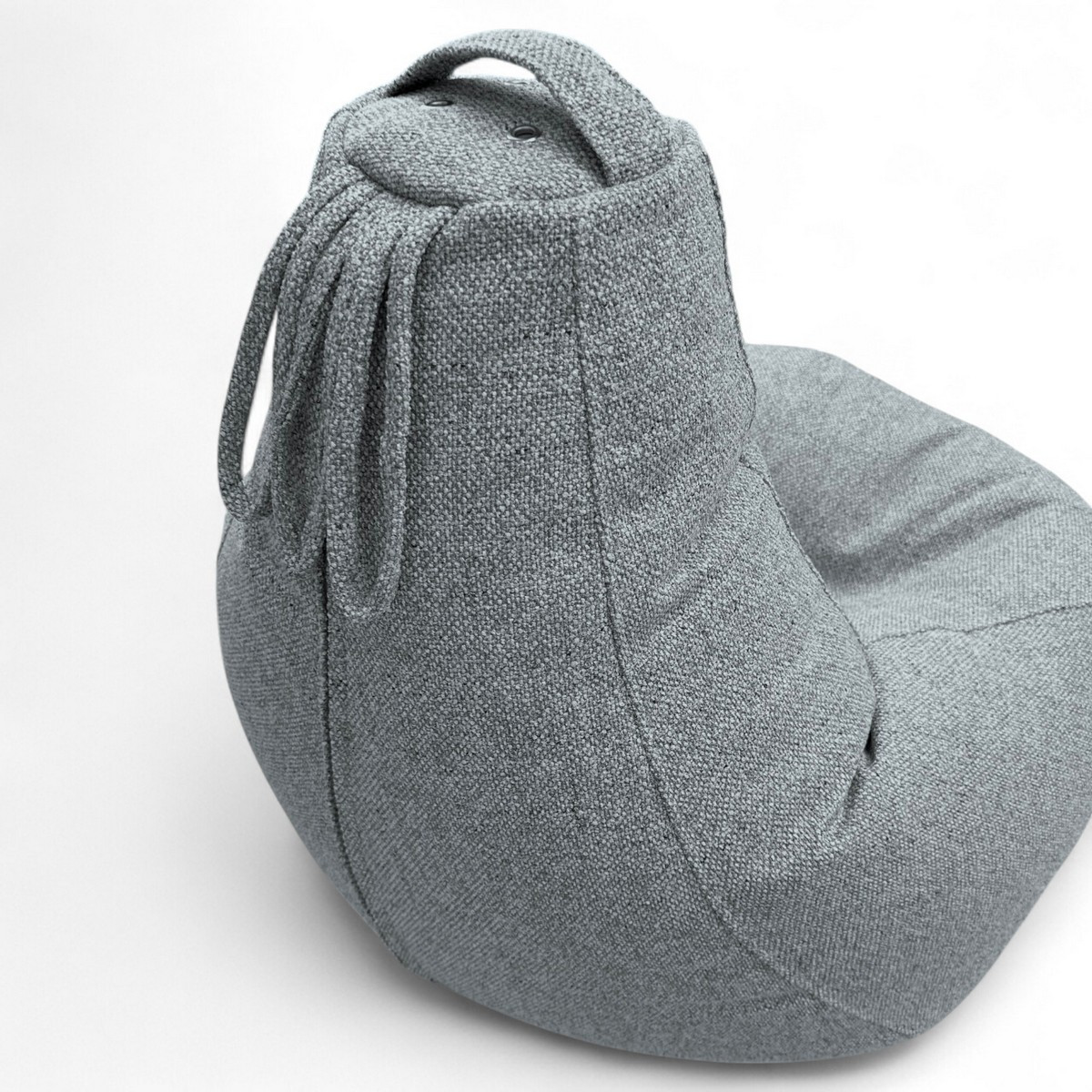 Кресло-мешок BeanBag Груша XXL / GVP-125x85-02 (рогожка 02 Silver) — фото 4