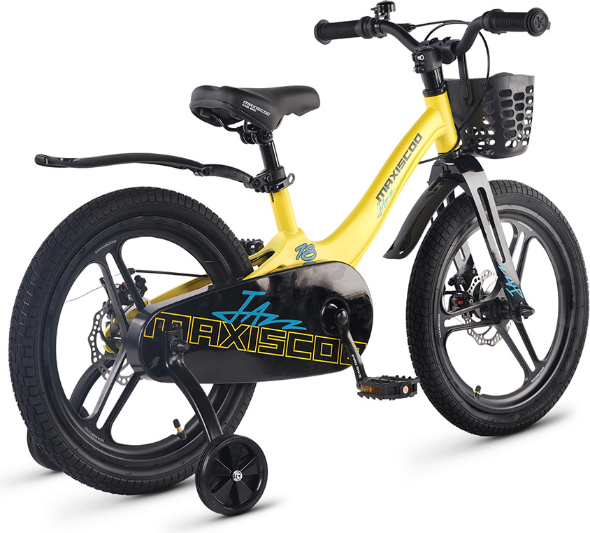 Детский велосипед Maxiscoo Jazz Pro 18 2026 / MSC-J1855P (желтый матовый, разобранный, в коробке) — фото 4