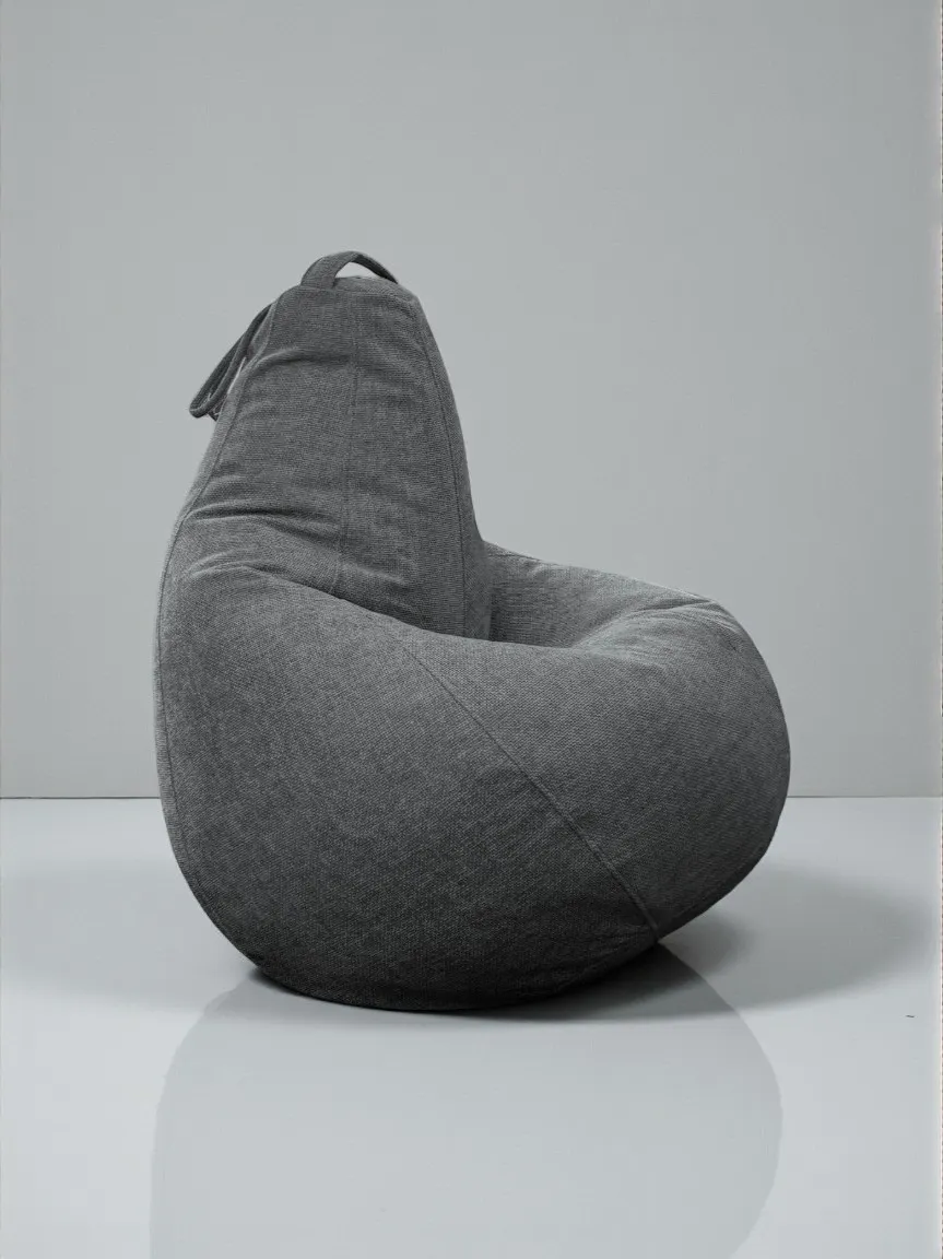 Кресло-мешок BeanBag Груша XXL / GVP-125x85-220 (шенилл 220 Silver Grey) — фото 4