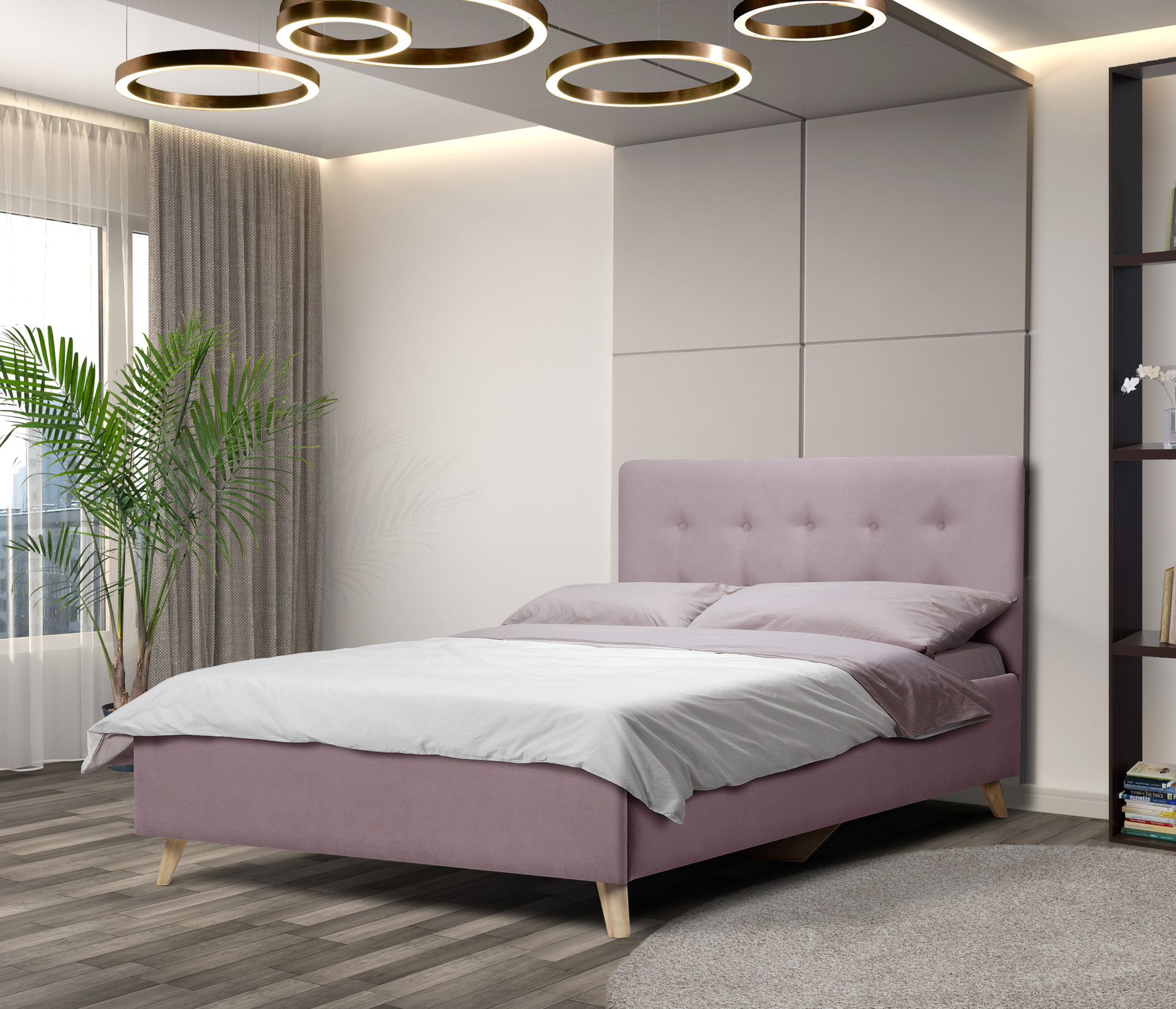 Полуторная кровать Mio Tesoro Адель 120x20 (Velutto 11)