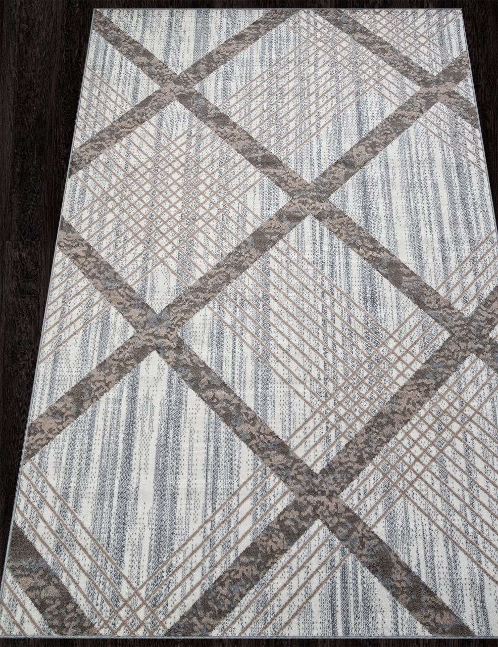 Ковер Merinos Sierra F351-STAN-CREAM-BLUE (1.5x4) — фото 4
