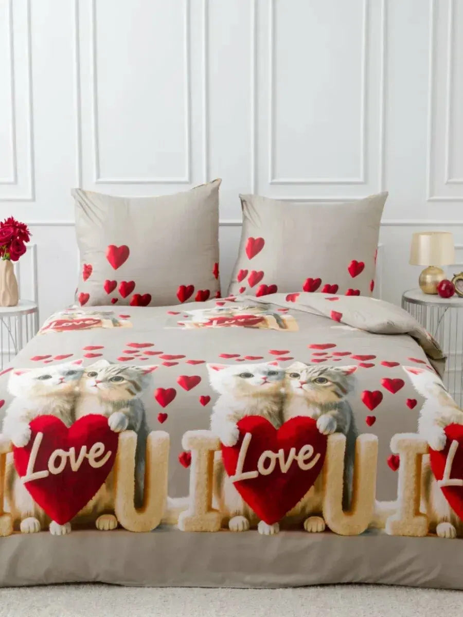 Комплект постельного белья PAVLine 1.5сп Love