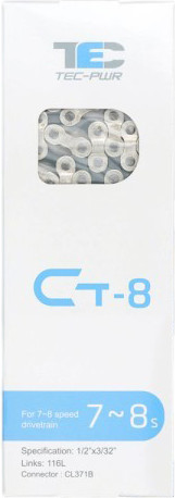 Цепь для велосипеда TEC CT-8 / TC11004
