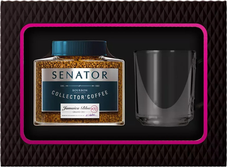 Кофе растворимый SENATOR Jamaica Blue 90г+кружка