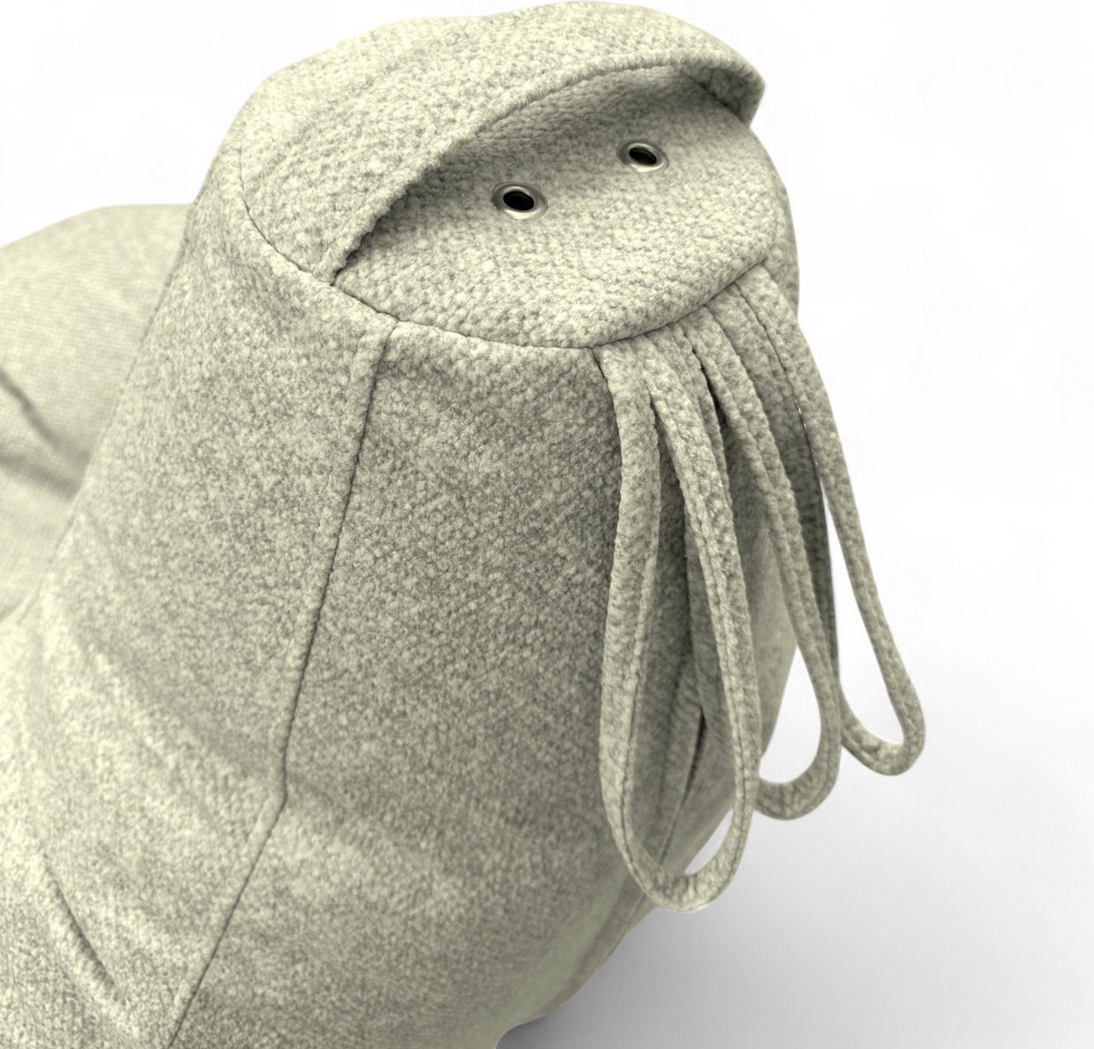 Кресло-мешок BeanBag Груша XXXXL / GVP-140x100 (микровелюр 15 White) — фото 2