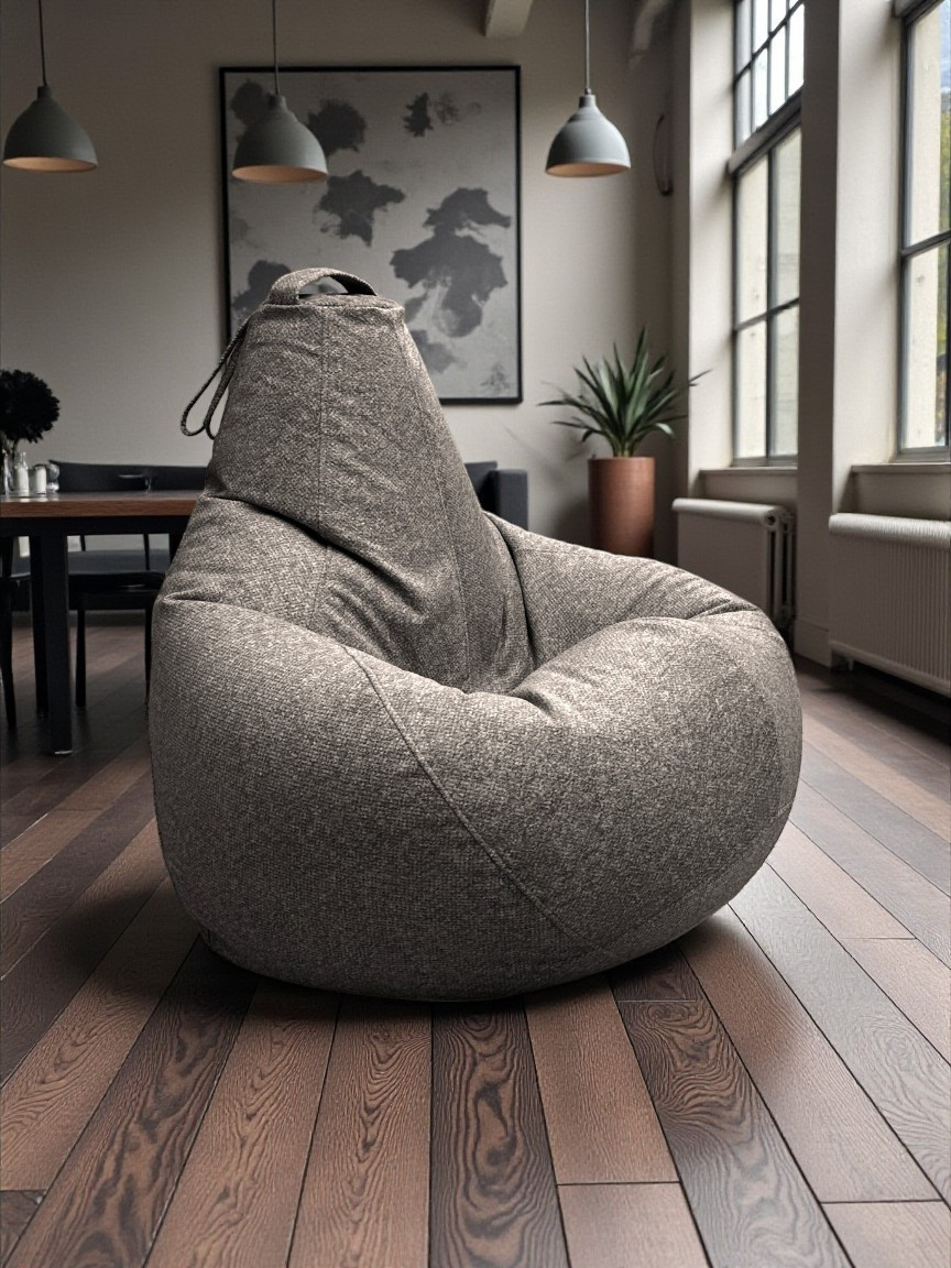Кресло-мешок BeanBag Груша XXXXL / GVP-140x100 (микровелюр 4 Wool) — фото 6