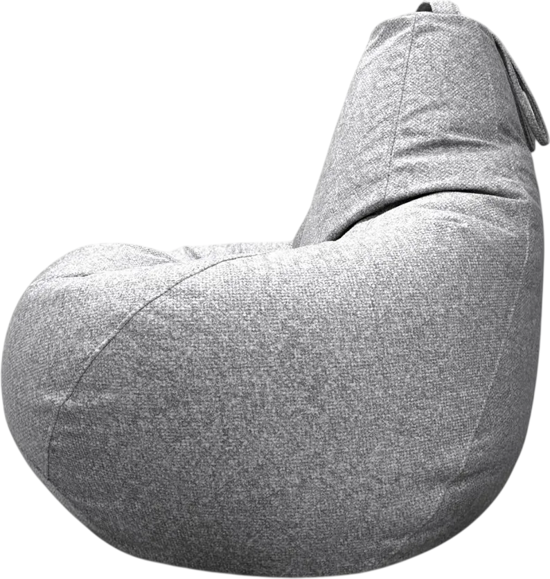 Кресло-мешок BeanBag Груша XXXXL / GVP-140x100 (микровелюр 6 Silver)